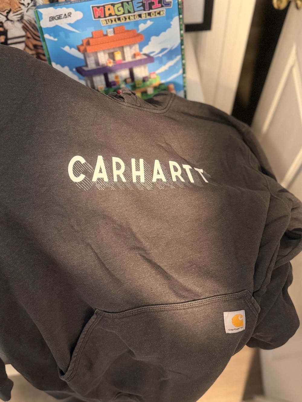 Carhartt Black Logo Pullover Hoodie